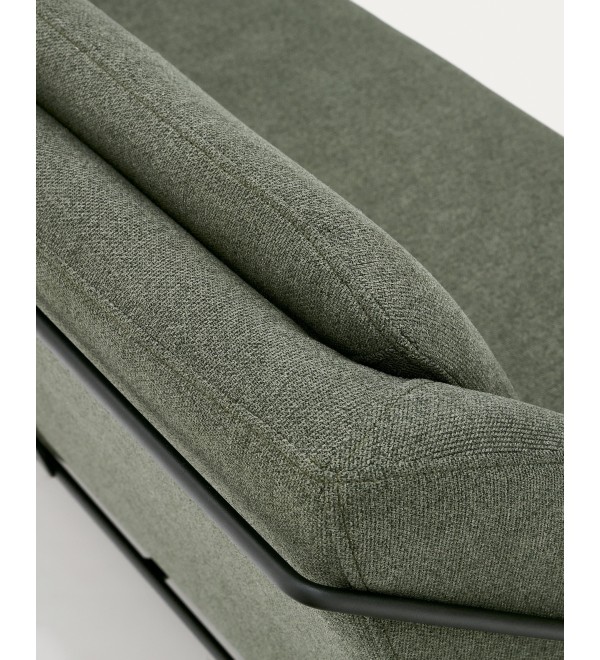 Brida 2-местный диван зеленого цвета на стальных ножках