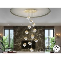 Люстра Priscila 12L золотая