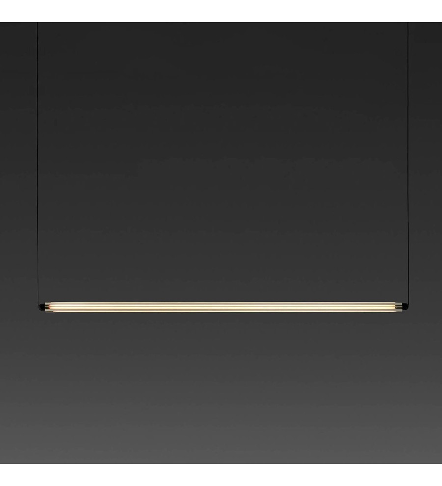 Подвесной светильник LUMINA 1200 1L COLGANTE HORIZ черный LED 24W 2700K