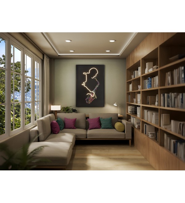 Saxofon Светодиодная картина LED 80X120