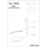 9356+9229 (1L) Подвесной светильник MANTRA ARRECIFE
