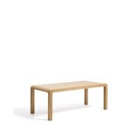 Раздвижной стол Erisia из массива дуба с натуральной отделкой, 200 (280) x 100 см