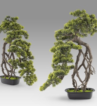 Kengai bonsai 74см Искусственное растение из 2 предметов