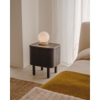 Malachi Настольная лампа из матового стекла и травертина