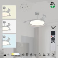 9525 Люстра потолочная-вентилятор GLASS FAN