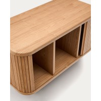Шкафчик для ванной Mailen из ясеневого шпона в натуральной отделке, 90 x 45