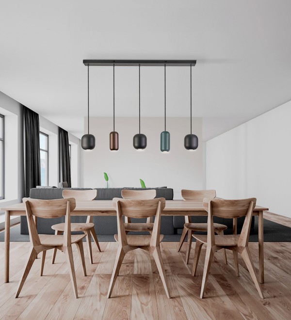Люстра Nimes 5L разноцветная