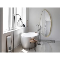 Зеркало овальное Mimo 80X170 золотое