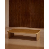 Oaq Журнальный столик из шпона дуба с натуральной отделкой 140 x 75 см