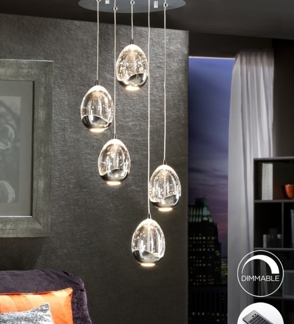 Люстра Rocio LED 5L DIM хром