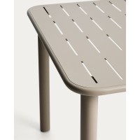 Уличный стол Brai из оцинкованной стали бежевого цвета, 180 x 90 см