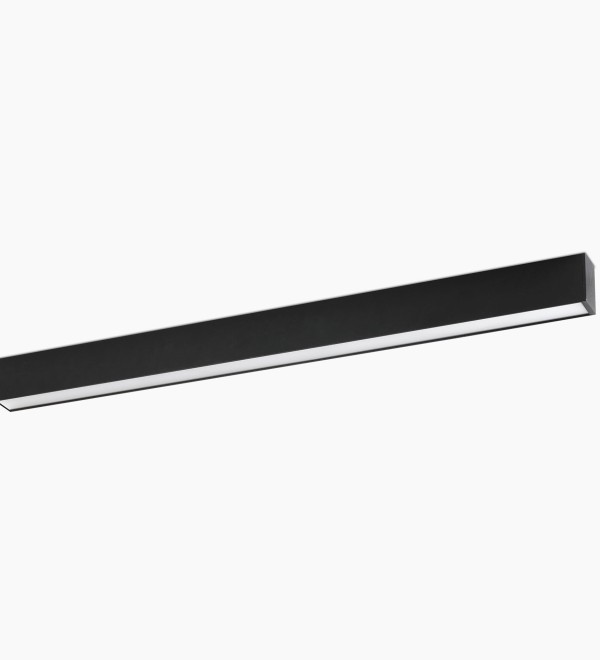 Потолочный светильник Via PRISM. черный DALI  112CM 52W 3000K