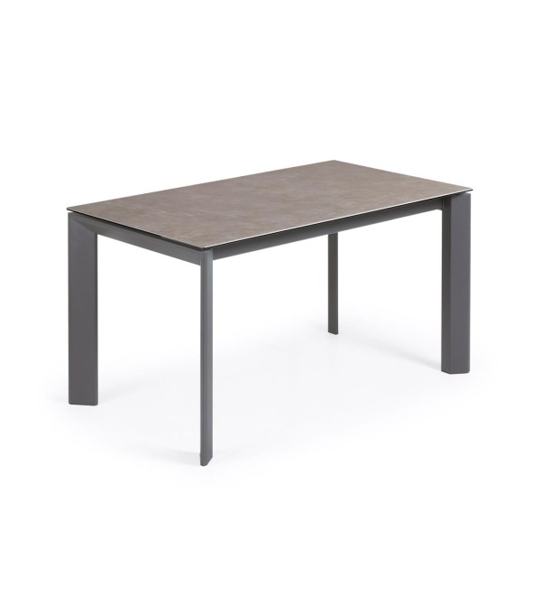 Стол Atta 140 (200) x90 графит керамика