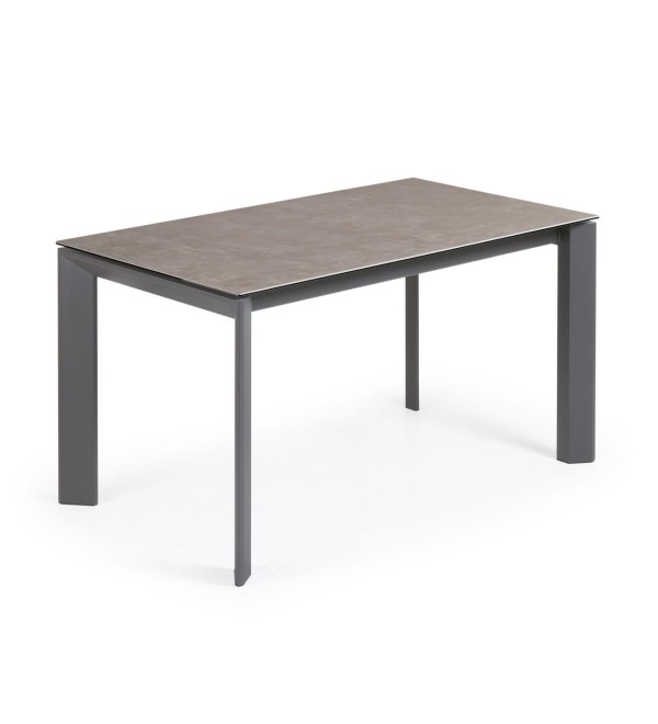 Стол Atta 140 (200) x90 графит керамика