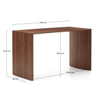 Письменный стол Litto из орехового шпона 140 x 60 см