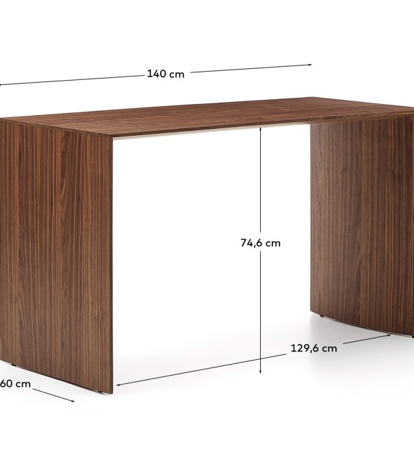 Письменный стол Litto из орехового шпона 140 x 60 см