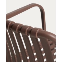 Уличный стул Isabellini из пластика коричневого цвета