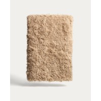 Плед из искусственного меха с эффектом завитка бежевого цвета Seruva, 140 x 200 см