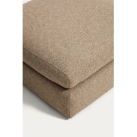 Пуф для ног Vera 80x80 см, светло-коричневый
