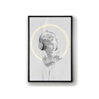 Картина Busto белый LED 80X120