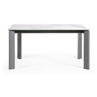 Стол Atta 160 (220) x90 антрацит, керамика
