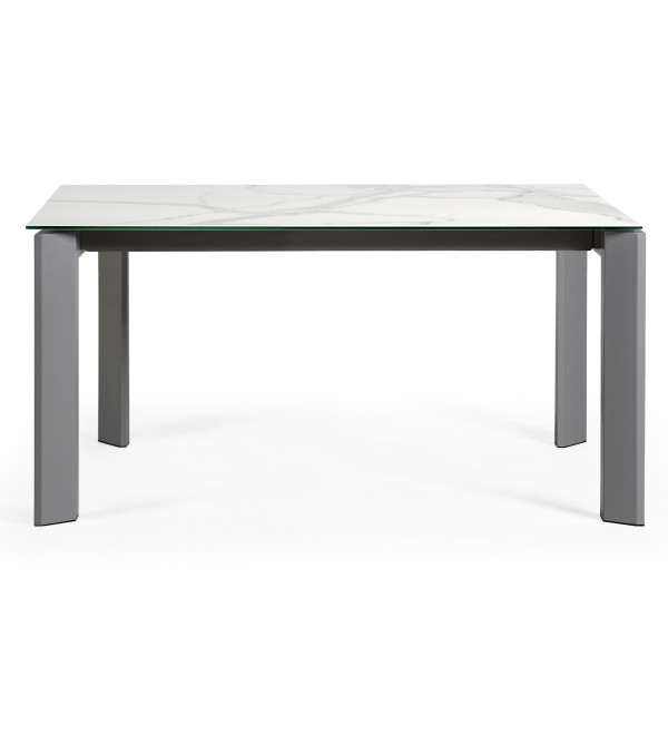 Стол Atta 160 (220) x90 антрацит, керамика