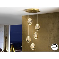 Подвесной светильник Rocio LED 5L Ø30 золотой