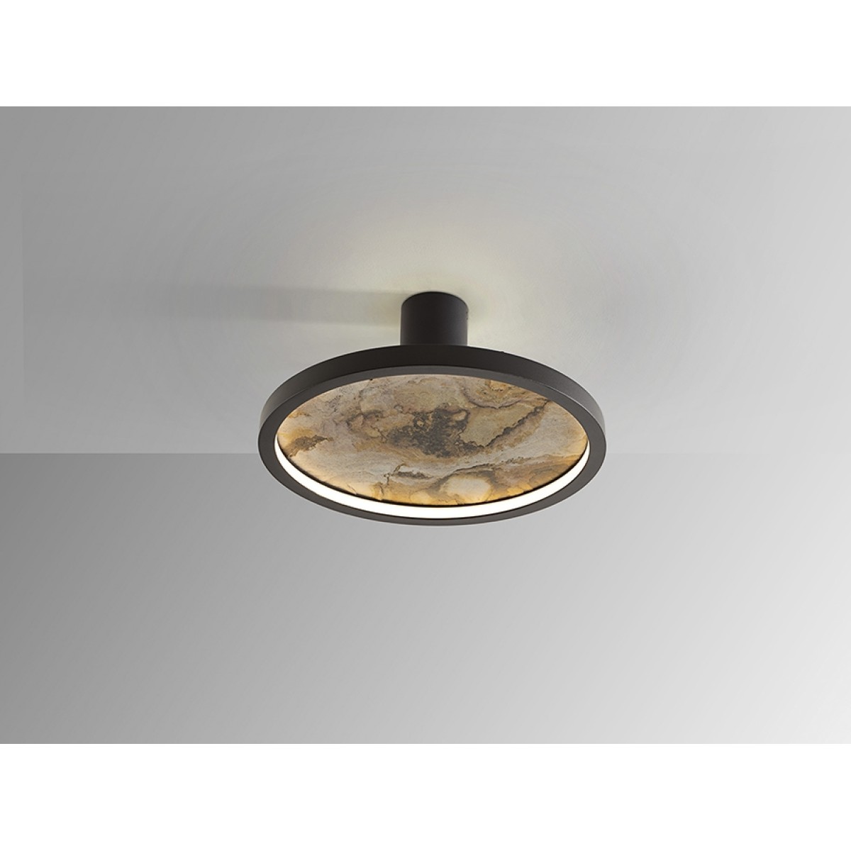 Настенный/потолочный светильник Stone CCT- черный LED D30
