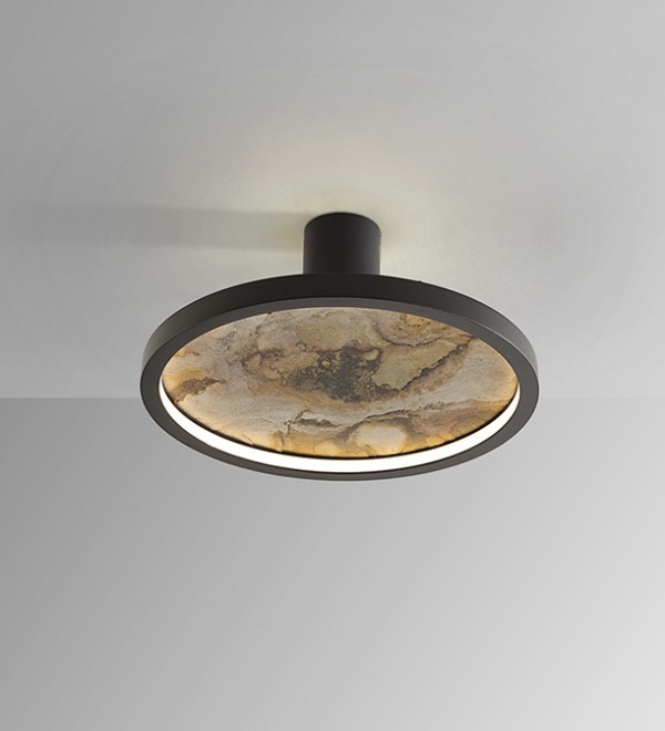 Настенный/потолочный светильник Stone CCT- черный LED D30