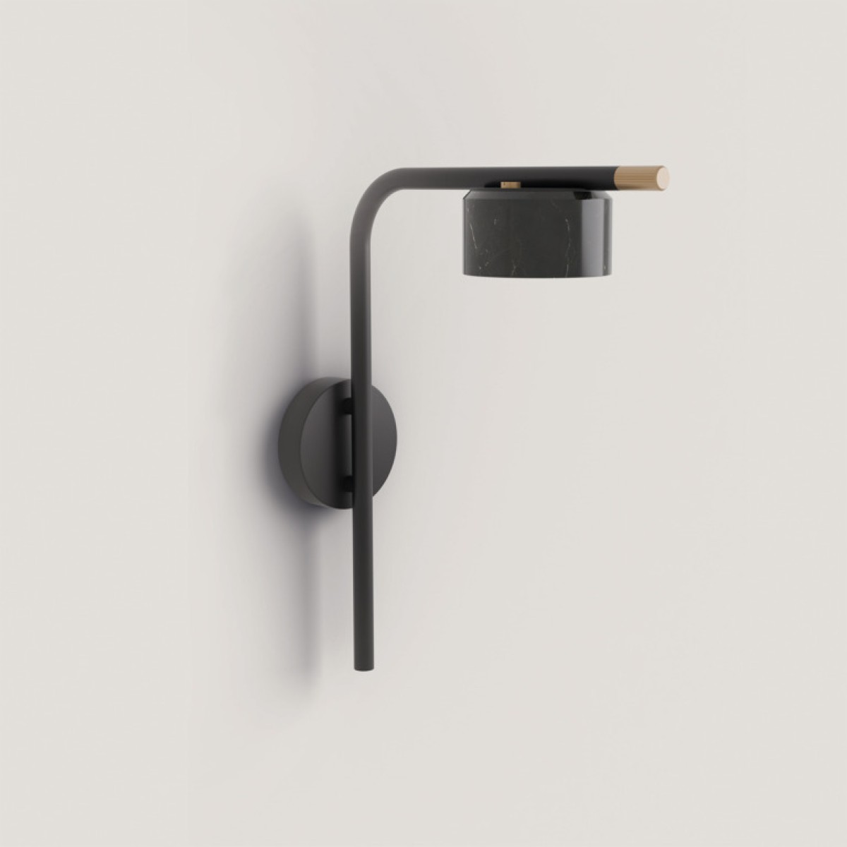 Настенный светильник Horeo черный мрамор