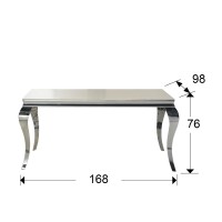 Стол обеденный Barroque 160 см