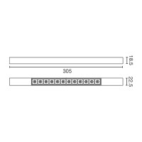 Трековый светильник NESO SLIM POINT-12 3000K 12 GRADOS черный DALI