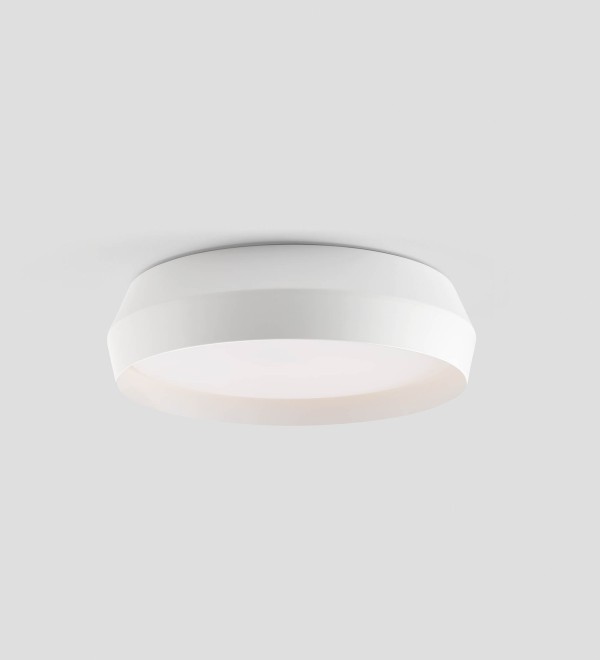 Белый настенный/потолочный светильник Shoku 350 LED 24W 2700K DIM