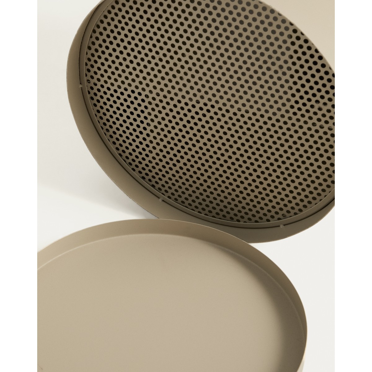 Atin Большая подставка для зонтов из бежевого металла