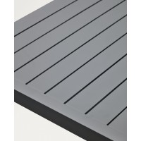 Culip Алюминиевый уличный стол с порошковым покрытием серого цвета 180 x 90 см