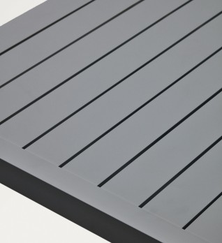 Culip Алюминиевый уличный стол с порошковым покрытием серого цвета 180 x 90 см