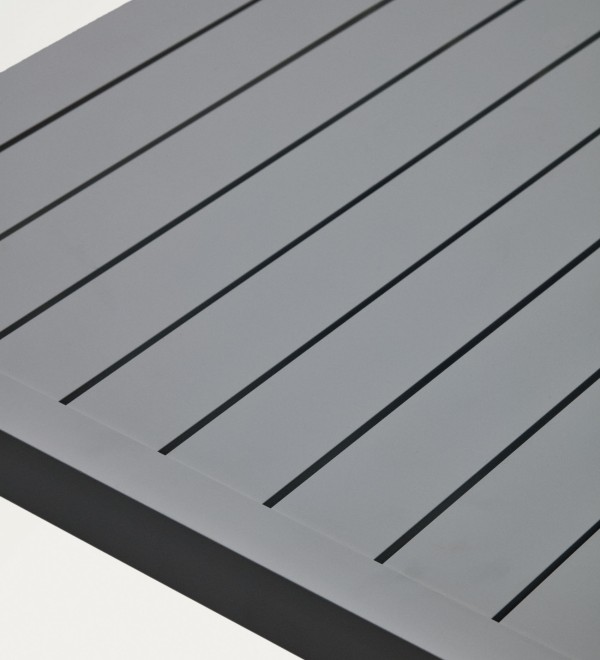 Culip Алюминиевый уличный стол с порошковым покрытием серого цвета 180 x 90 см