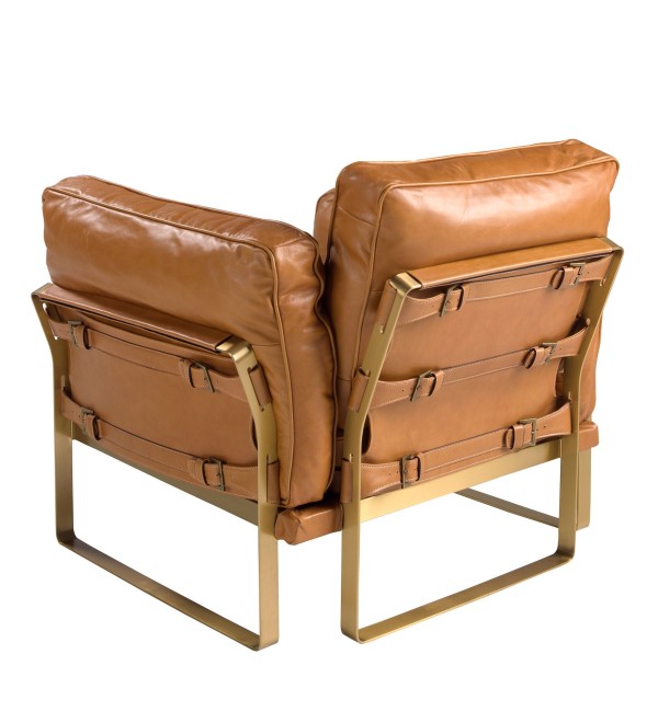 Кресло из кожи цвета Camel 5169 