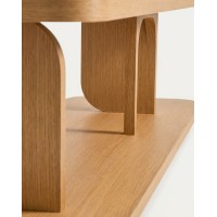 Стеллаж Aduma из дубового шпона натурального цвета,160 x 65 см