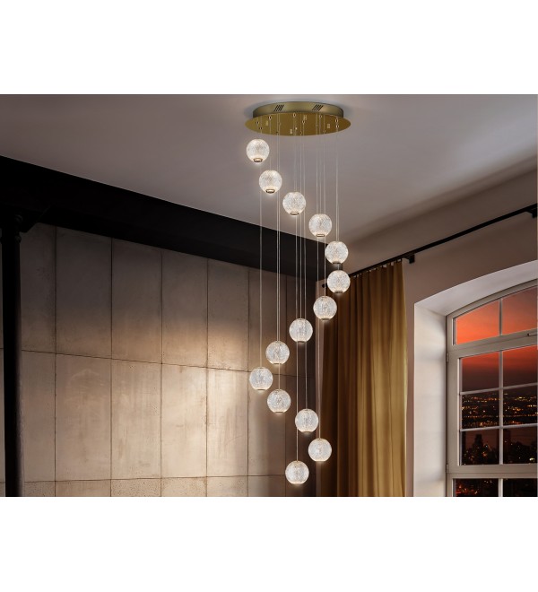Люстра Austral LED 14L Ø50 золото