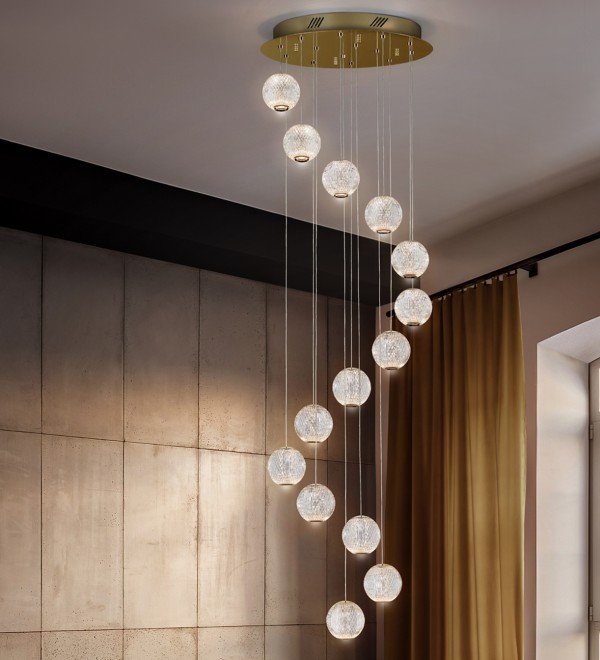 Люстра Austral LED 14L Ø50 золото