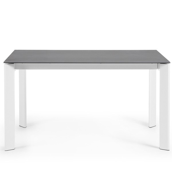 Стол Atta 140 (200) x90 белый керамический