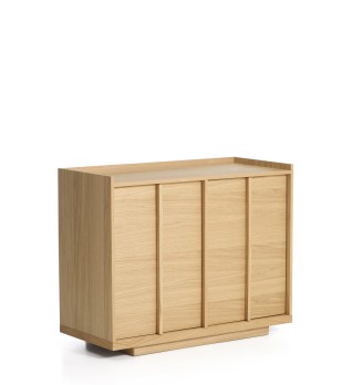 Комод Onix с отделкой из дубового шпона натурального оттенка, 100 x 80 см