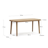Maset Стол уличный из массива эвкалипта 170 x 90 см