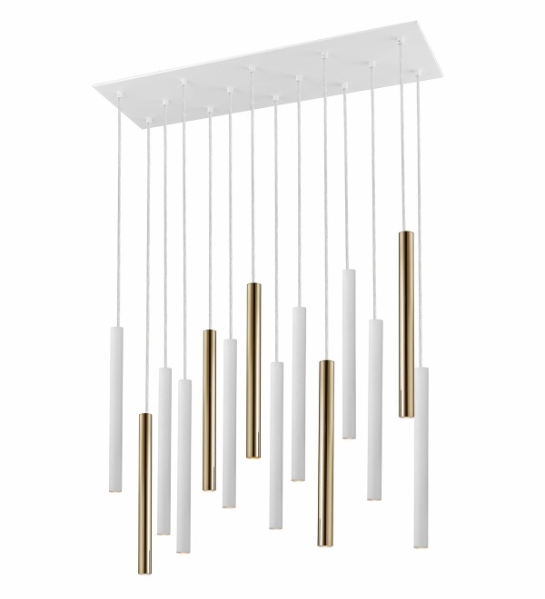 Подвесной светильник Varas 14L белый/золотой