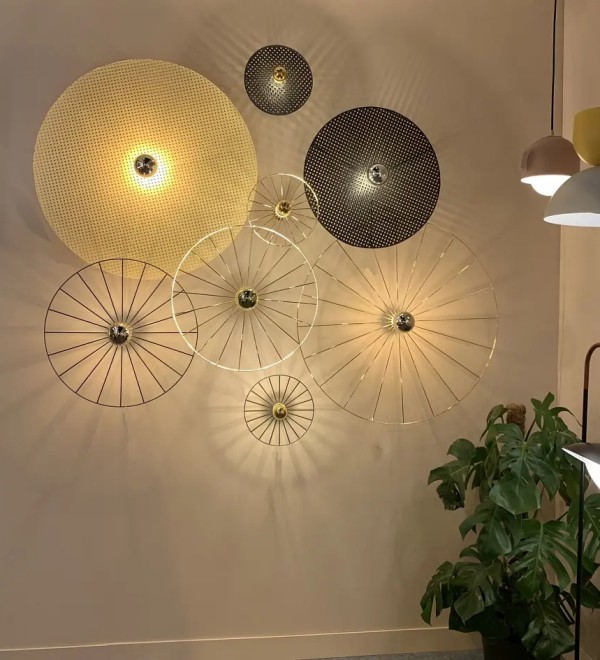 Бра Tan Tan A1053/10 см металл хром + 1125/60 см черный ротанг