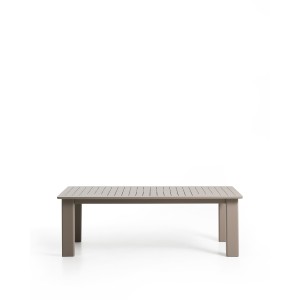 Раздвижной стол Livorno из алюминия цвета таупе, 233(350) x 100 см