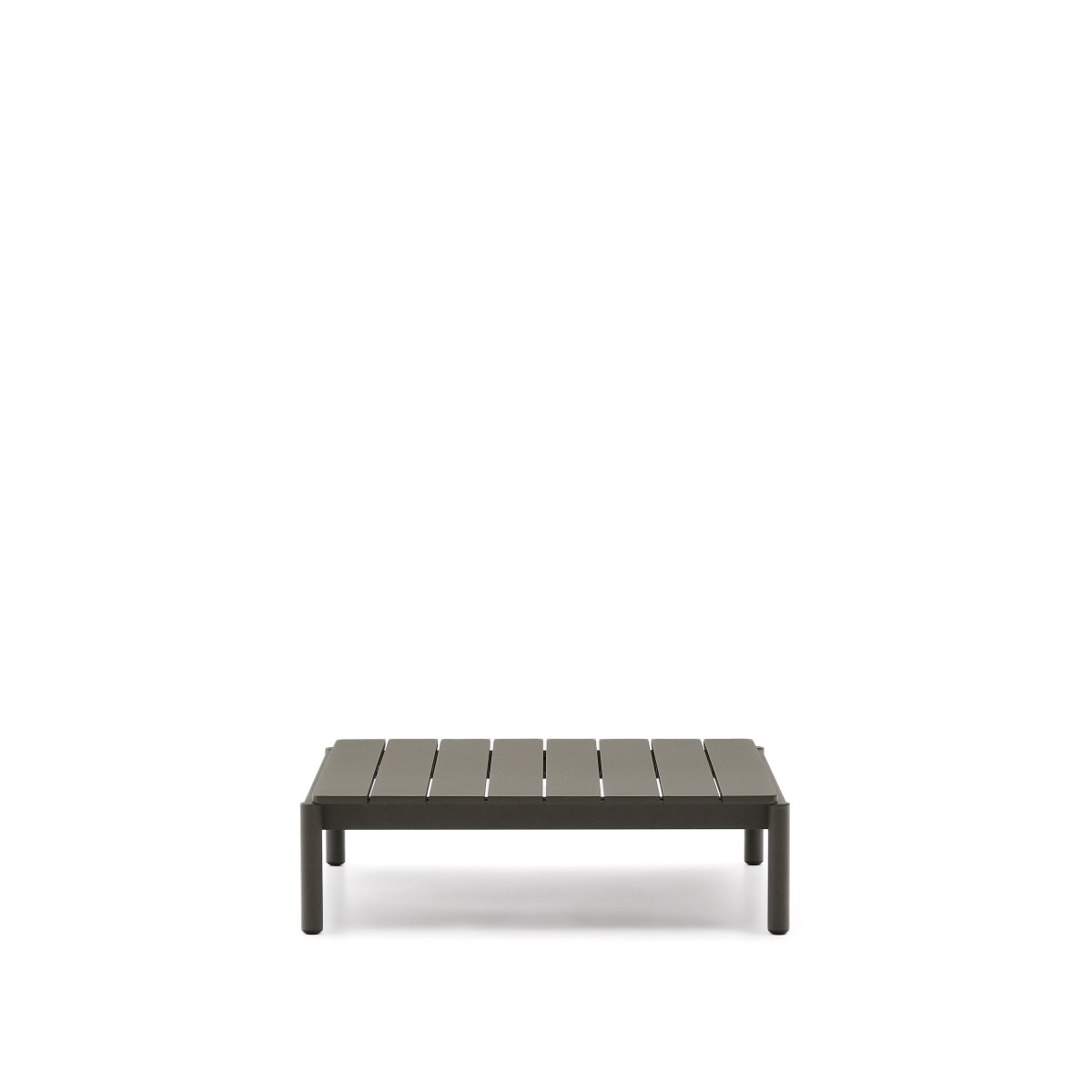 Журнальный столик Sorells из зеленого алюминия 89 x 91 см