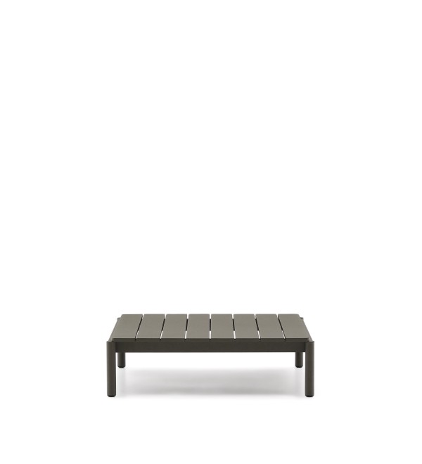 Журнальный столик Sorells из зеленого алюминия 89 x 91 см