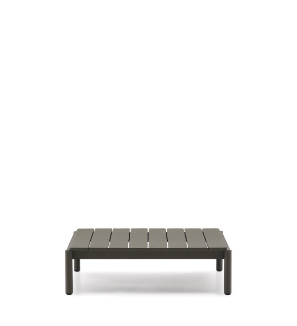 Журнальный столик Sorells из зеленого алюминия 89 x 91 см